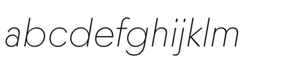 Moucha Vintage Thin Italic