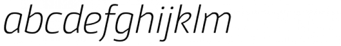 Moveo Sans Light Italic