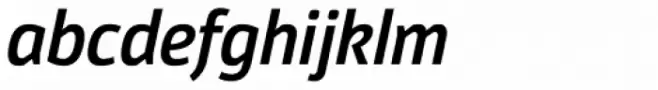 Moveo Sans SemiCond SemiBold Italic