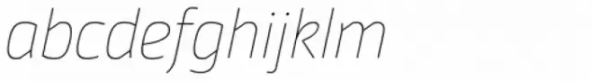 Moveo Sans Thin Italic