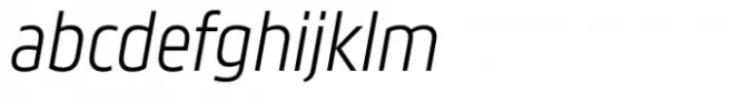 Movida Condensed Book Italic