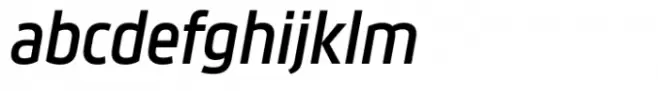 Movida Condensed Demi Bold Italic