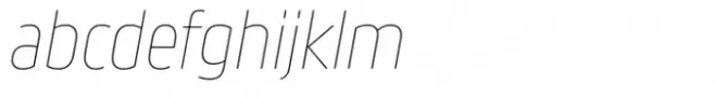 Movida Condensed Ultra Thin Italic