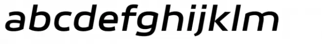 Movida Wide Demi Bold Italic