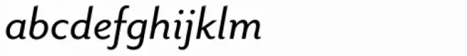 Mr Eaves Sans Italic