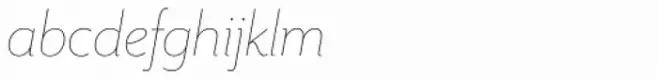 Mr Eaves Sans Thin Italic
