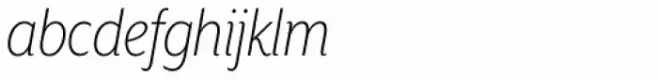 Mr Eaves XL Sans Nar Light Italic