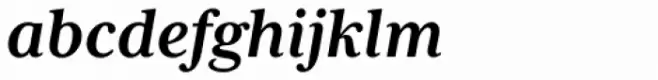 Mrs Eaves XL Serif Bold Italic