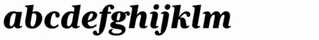 Mrs Eaves XL Serif Heavy Italic