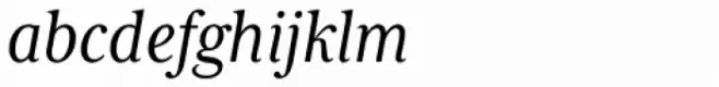 Mrs Eaves XL Serif Nar Italic