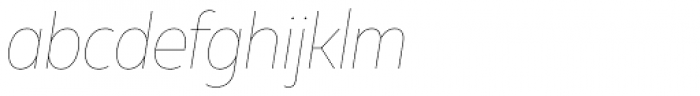 Muller Narrow Hairline Italic