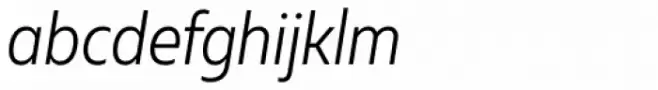 Muller Narrow Light Italic