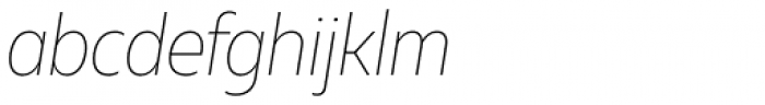 Muller Narrow Thin Italic