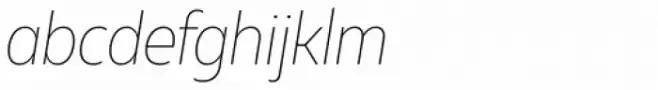 Muller Narrow Thin Italic