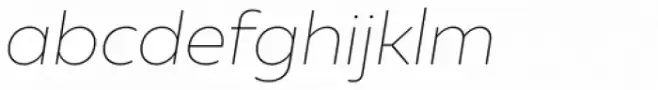Muller Thin Italic