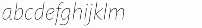 Mundo Sans Pro ExtraLight Italic