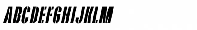 Music Ad Stencil JNL Oblique