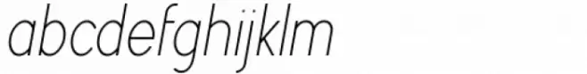 Myna Condensed Thin Italic