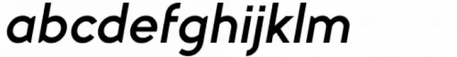 Myna Expanded Semi Bold Italic