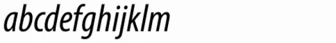 Myriad Pro Cond Italic