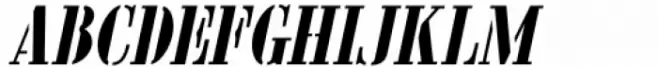 Nameplate Stencil JNL Oblique