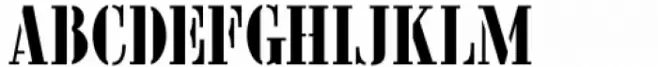Nameplate Stencil JNL Regular