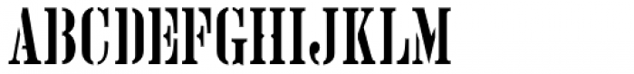 Narrow Roman Stencil JNL