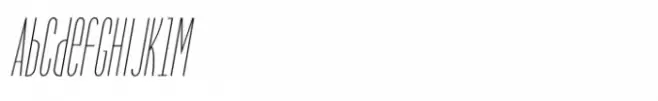 Narrow Way Extra Light Ult Condensed Oblique