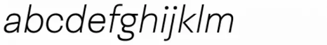 Neogrotesk Pro Ultra Light Italic