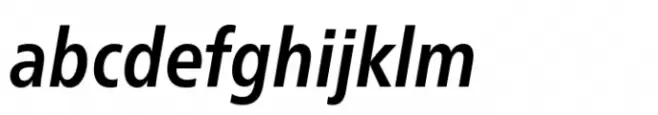 Neue Frutiger Cyrillic Condensed Bold Italic
