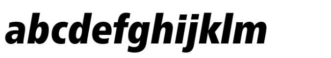 Neue Frutiger Cyrillic Condensed Extra Black Italic