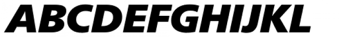 Neue Frutiger Hebrew Extra Black Italic