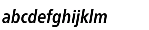 Neue Frutiger Paneuropean Condensed Bold Italic