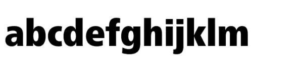 Neue Frutiger Paneuropean Condensed Extra Black