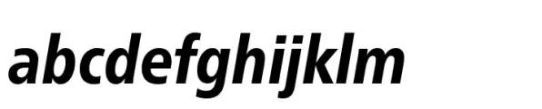 Neue Frutiger Paneuropean Condensed Heavy Italic