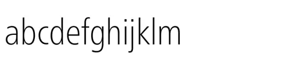 Neue Frutiger Paneuropean Condensed Thin