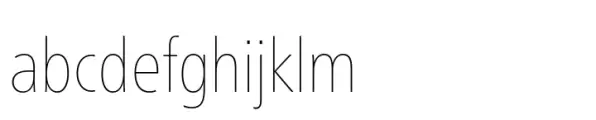 Neue Frutiger Paneuropean Condensed Ultra Light