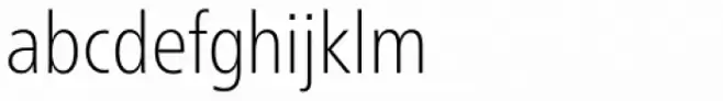 Neue Frutiger Pro Condensed Thin