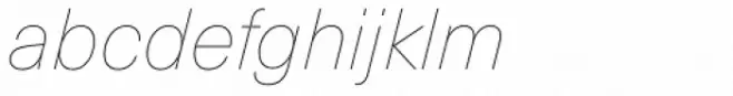Neue Haas Unica Pro Ultra Light Italic