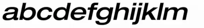 Neue Helvetica Paneuropean 63 Medium Extended Oblique