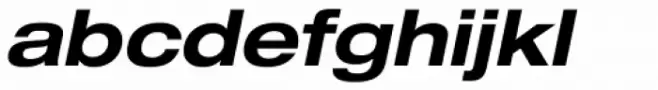 Neue Helvetica Paneuropean 73 Bold Extended Oblique