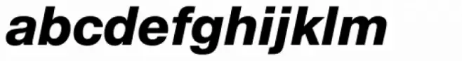 Neue Helvetica Paneuropean 86 Heavy Italic