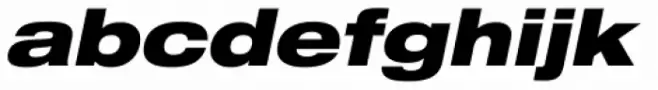 Neue Helvetica Paneuropean 93 Black Extended Oblique