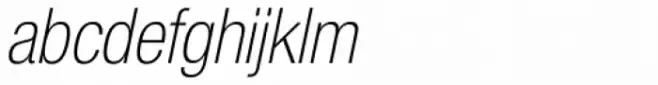 Neue Helvetica Pro 37 Thin Condensed Oblique