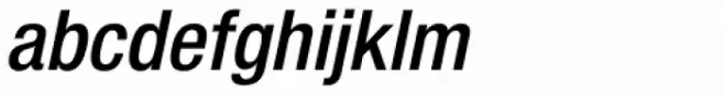 Neue Helvetica Pro 67 Medium Condensed Oblique