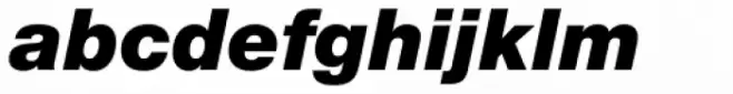Neue Helvetica Pro 96 Black Italic