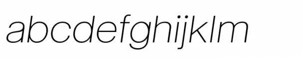 Neue June Thin Italic