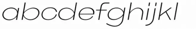 Neue Metana Extra Light Italic
