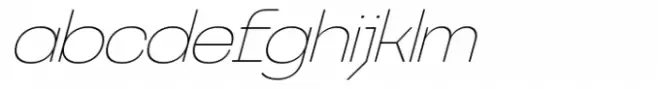 Neugro Typeface Thin Italic