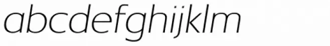New Lincoln Gothic BT Thin Italic